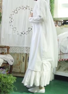 Romantic  cotton  long cardigan