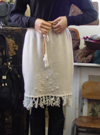  Flower fringe knit  SK   