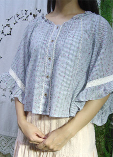 romantic summer  cape  blouse