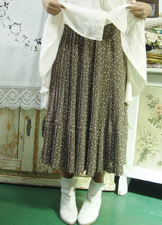 vintage pleats skirt