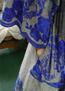 the blue embroidery cadigan &amp; coat