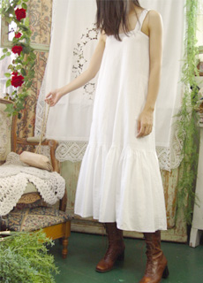 HOT summer day... vintage gorgeous white  dress