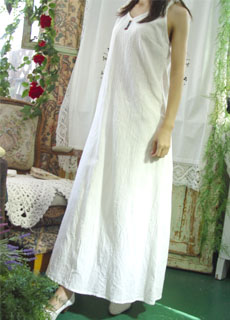 summer day white vintage dress(USA)