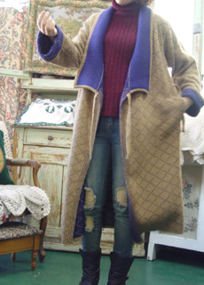 issEy miyake knit coat