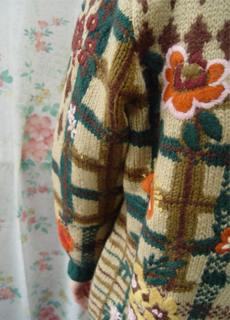 embroidery  gorgeous vintage  cadigan (JAPAN)