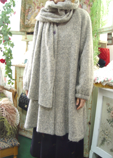 vintage astrakhan   gray coat (JAPAN)