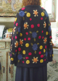 December day ....flower knit  cardigan 