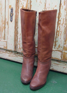 vintage leather gorgeous  long boots   