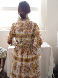organza antique dress