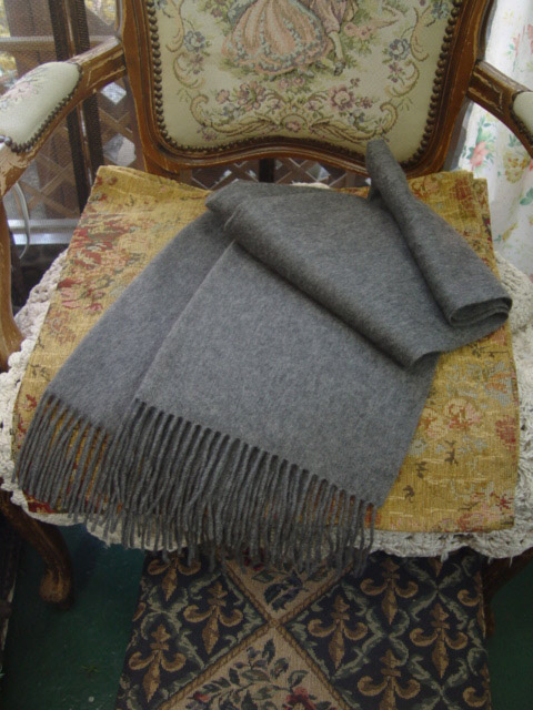 cashmere big muffler &amp; shawl ( gray )