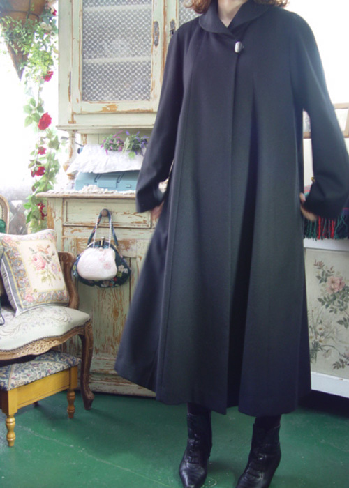 like a movie ...cashmere  vintage coat &amp; dress