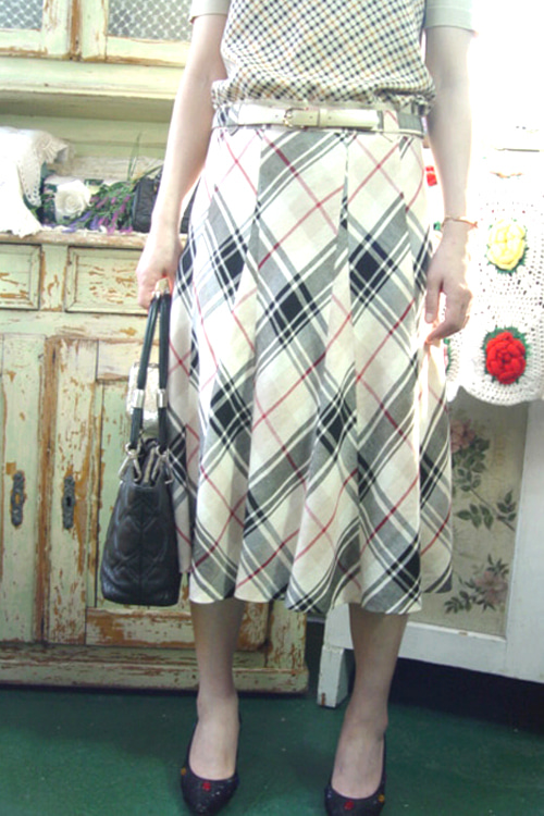 BURBERRY   linen  vintage  skirt