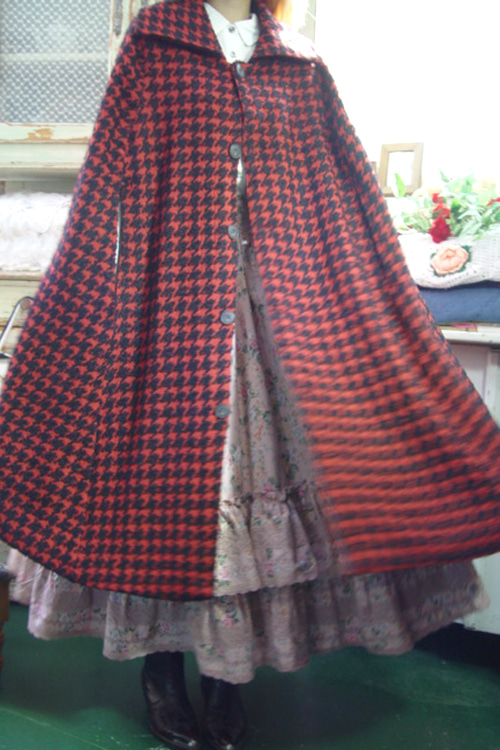 like a  movie ... . boutique  vintage cape coat