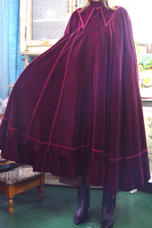 fantastic color  cotton velvet  romantic cape