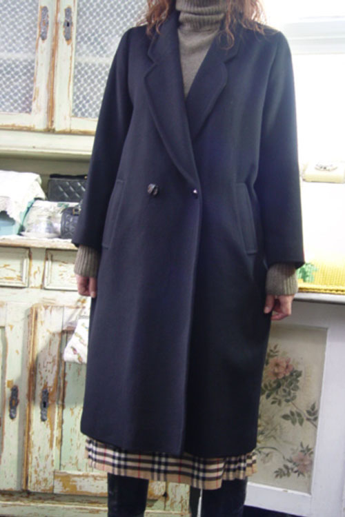 everyday classic  Cashmere black coat
