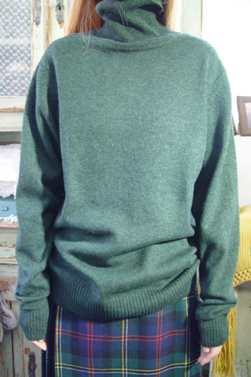 lambswool green knit