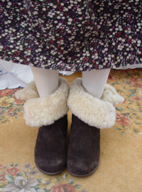 Austrian sheepskin suede boots