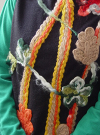  Floral Knit vest  