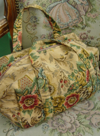  antique  tapestry tote