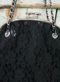 BLACK  lace  big bag