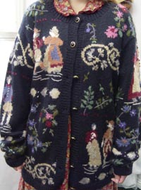 vintage lovely Scenery Knit 