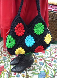 Hand made Knit TOte