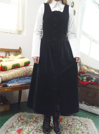 My,, black velvet dress