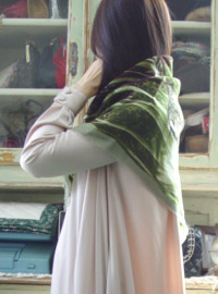   Isadora&#039;s  gorgeous  green   scarf     