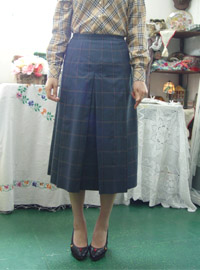 Burberrys classic cotton skirt 