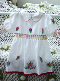 Baby embroidery  dress ((USA)