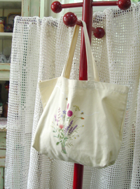 Provence in ... floral vintage cotton BAG (USA)