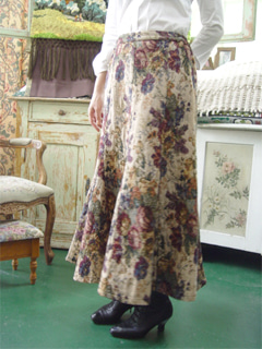 antique tapestry  mermaid  skirt 