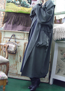 October....in fall vintage wool   trenchcoat  