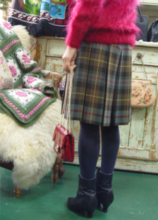 vintage  classic wool pantskirt