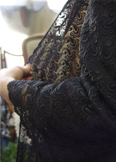 Romantic story in April ..vintage lace coat