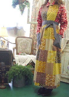Little House on the Prairie layering dress (yellow )