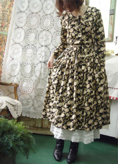 PINK floral cotton paradise dress