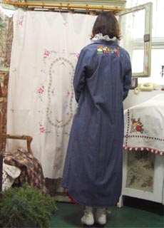embroidery dark Jean  dress &amp; coat