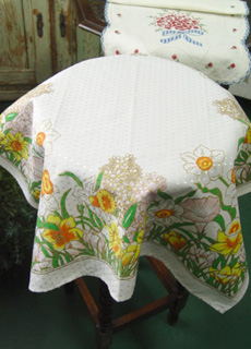 Provence flower vintage  tablecloth   