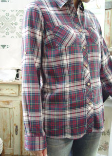 L.L.Bean cotton check  shirt